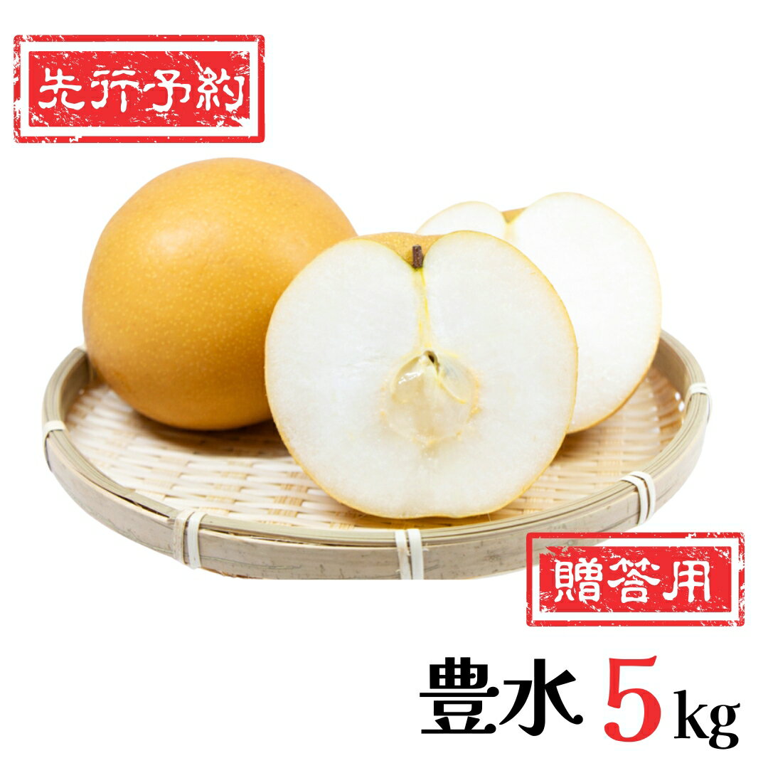 【ふるさと納税】先行予約 和梨 豊水 5kg [9月中旬〜順次発送予定] 新潟県産 梨 [岩福農園] 【010P053】