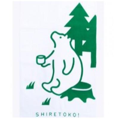 ふるさと納税 斜里町 知床トコさん×かまわぬ 手ぬぐい 【お月見】グリーン |  | 01