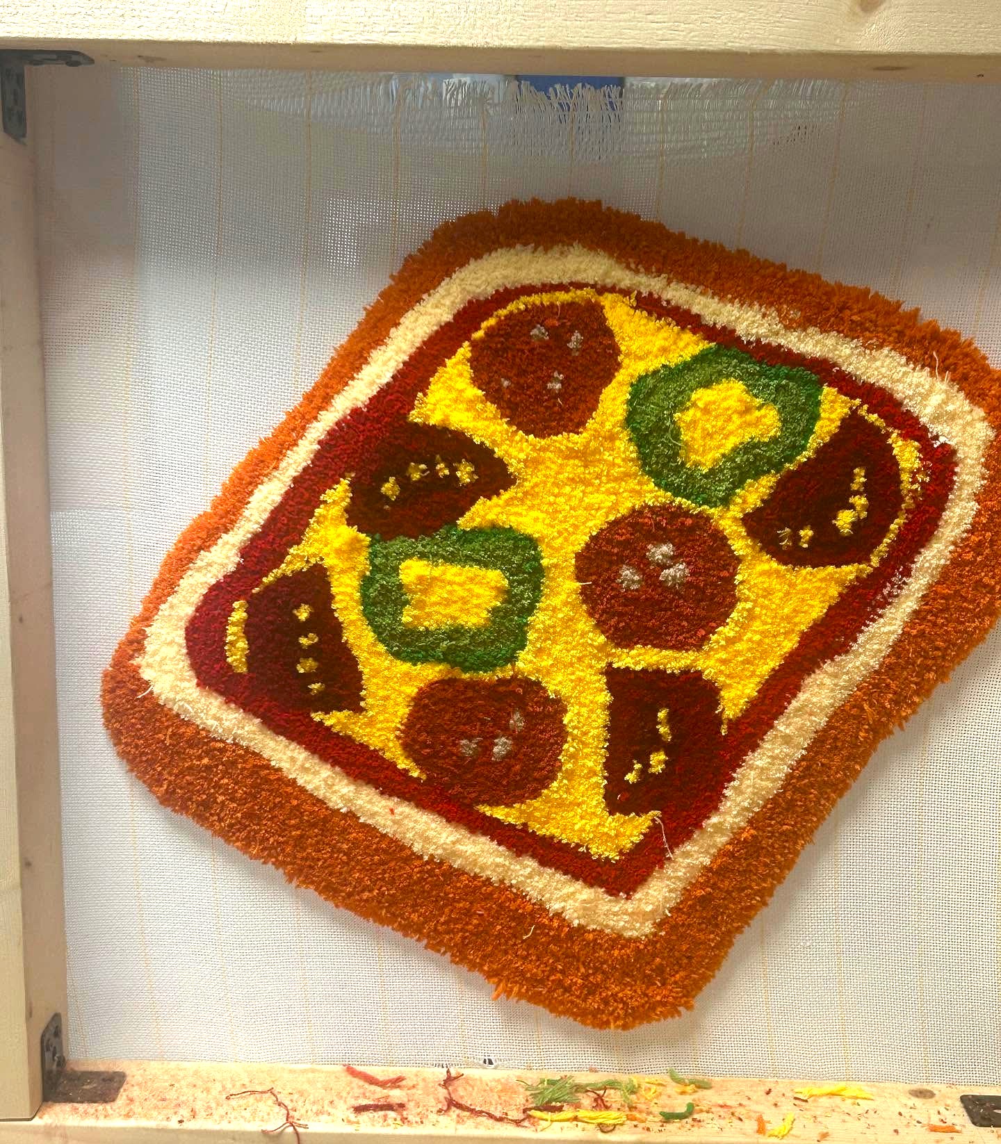 ラグ作りタフティングワークショップチケット / Bloomタフティングスタジオ 40ｃｍ×40ｃｍラグ作り インテリア ハンドメイド  体験