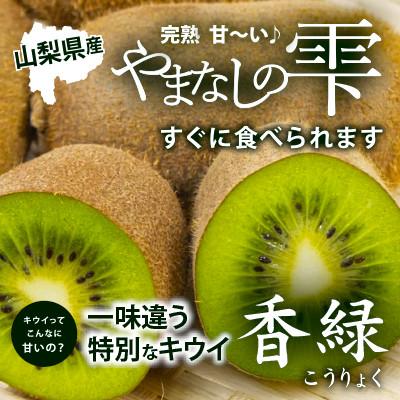 ふるさと納税 南アルプス市 【フルーツ王国山梨】が贈る　大玉完熟キウイフルーツ『香緑』　1パック4〜5個入り×6パックセット
