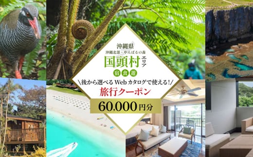 
                  沖縄ツアー 沖縄本島最北やんばる国頭村 後から選べるWebカタログ旅行クーポン(60,000円分)【1684159】
                