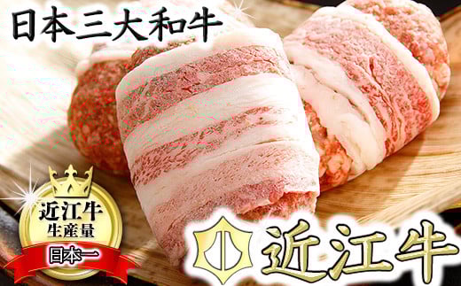 
            【カネ吉山本】特選黒毛和牛／近江牛 プレミアムハンバーグ 5個箱入【750ｇ（約150ｇ×5個）】【Y095U1】
          
