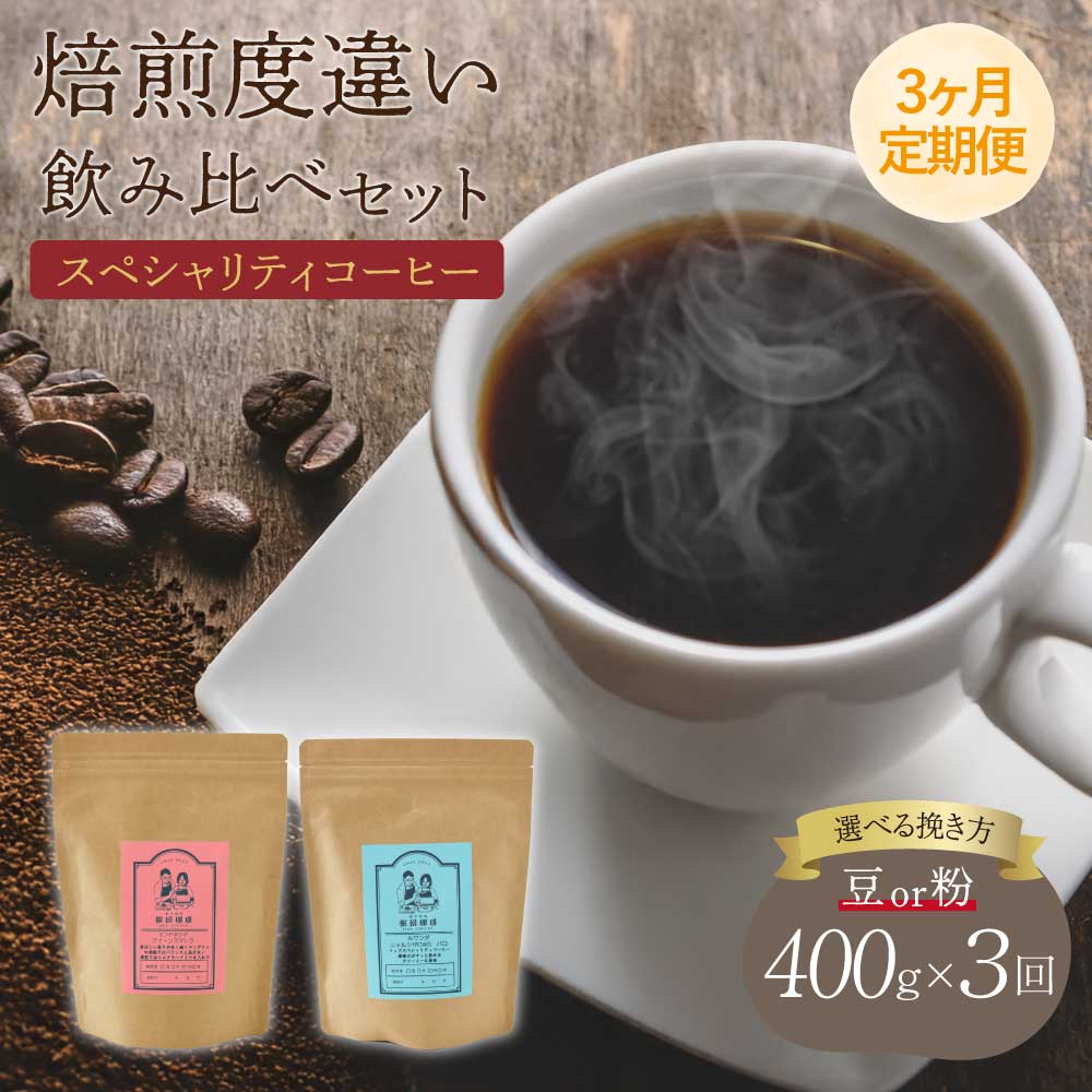 【ふるさと納税】 コーヒー 【3ヶ月定期便】スペシャリティコーヒー 【豆or粉】選べる挽き方 珈琲 コーヒー豆 珈琲豆 コーヒー粉 珈琲粉 直火焙煎 送料無料