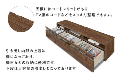 TVボード Milano ミラノ 幅120cm DK ダーク ブラウン 家具 収納 テレビボード 完成品 【北海道・東北・沖縄・離島不可】 CN011