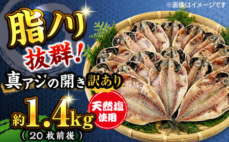 訳あり 干物 真アジの干物 1.4kg（20枚前後） [AKCX013]