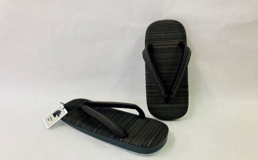 高級ホースヘアー和装草履【紳士】(カラー：黒茶まじり) 黒茶まじり