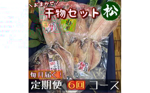 【毎月定期便6回】厳選！小田原の旬の干物セット 松【 まぐろや 神奈川県小田原市 】