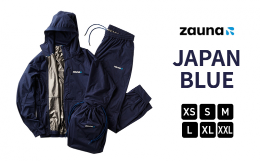 [№5784-7296]zauna suit / ザウナスーツ　JAPAN BLUE　ジャパンブルー　ネイビー　着るサウナ【XL】