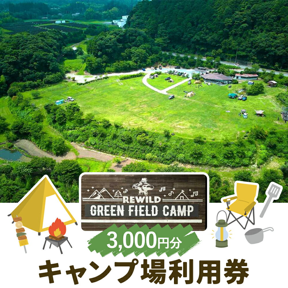 【ふるさと納税】 キャンプ場 利用券 3000円分 合同会社Camp for Life《30日以内に出荷予定(土日祝除く)》千葉県 勝浦市 キャンプ REWILD GREEN FIELD CAMP ファミリー グループ キャンプ チケット 施設利用券