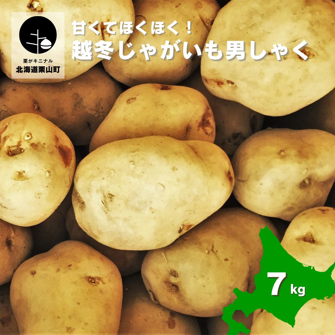 【ふるさと納税】甘くてほくほく！北海道産越冬じゃがいも男しゃく 7kg