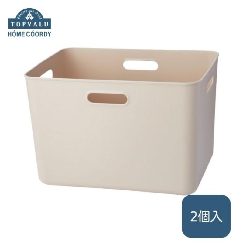 【ふるさと納税】ホームコーディ　やわらか収納ボックスレギュラー深型　グレージュ　2個入 イオンリテール 家具