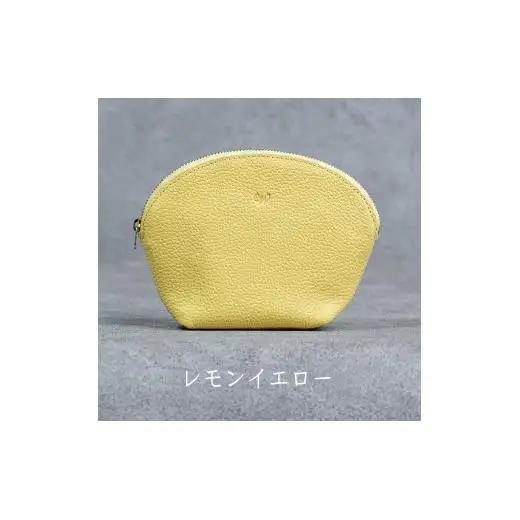 本革 ラウンドポーチ 日本製 レザー 革製品 ポーチ 化粧ポーチ 旅行 トラベル 出張 Liete WH-22 ブラック