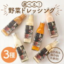 【ふるさと納税】選べる！手作り野菜サラダドレッシング(215ml×3本) 子どもに野菜をたくさん食べてほしいという想いから生まれた志布志のカフェの人気ドレッシング♪着色料・保存料不使用で安心安全！ニンジン・玉ねぎなど6種から好みで【DRAGON BASE OFFICE】a0-334