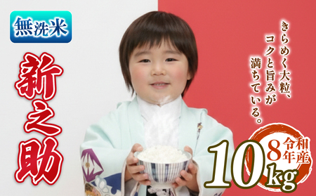 【先行予約】令和8年産 無洗米 新之助 10kg 新之助 5kg 2袋 kwsMSS