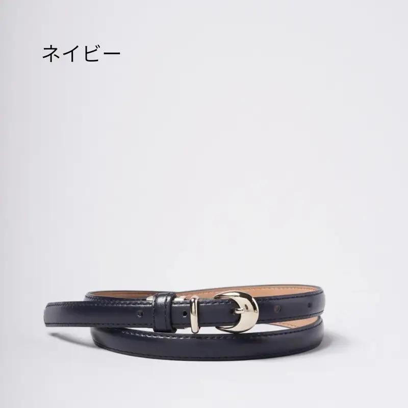 [bell la bell] レディース細ベルト (カラー：ネイビー)