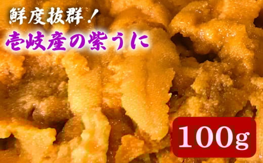【先行予約】壱岐産 紫うに 100g【2026年5月以降順次発送】《壱岐市》【壱岐島　玄海屋】[JBS026] ウニ 紫ウニ ムラサキウニ うに 雲丹 海産物 海鮮 珍味 パック かきおとし 33000 33000円