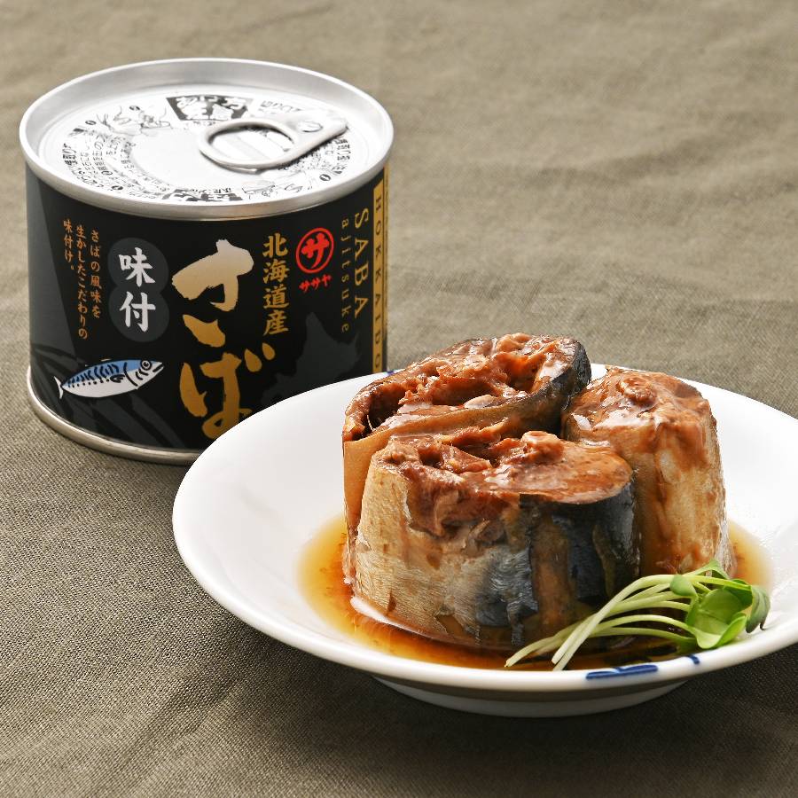 ＜笹谷商店＞北海道産さば味付缶 10缶セット
