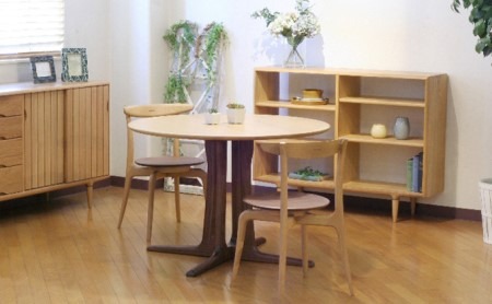 円形 ダイニング テーブル ウォールナット材 天然無垢 起立木工 藤枝家具 キッチン日用品 木材 木工 おしゃれ 家具 雑貨 インテリア 机 つくえ デスク 静岡県 藤枝市