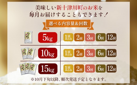 【令和8年度産】ふっくりんこ精米定期便  (15kg×6回)