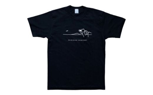 
            「知床トコさん」×久米繊維　コットンTシャツ　双眼鏡柄/黒　Mサイズ　半袖【1634947】
          