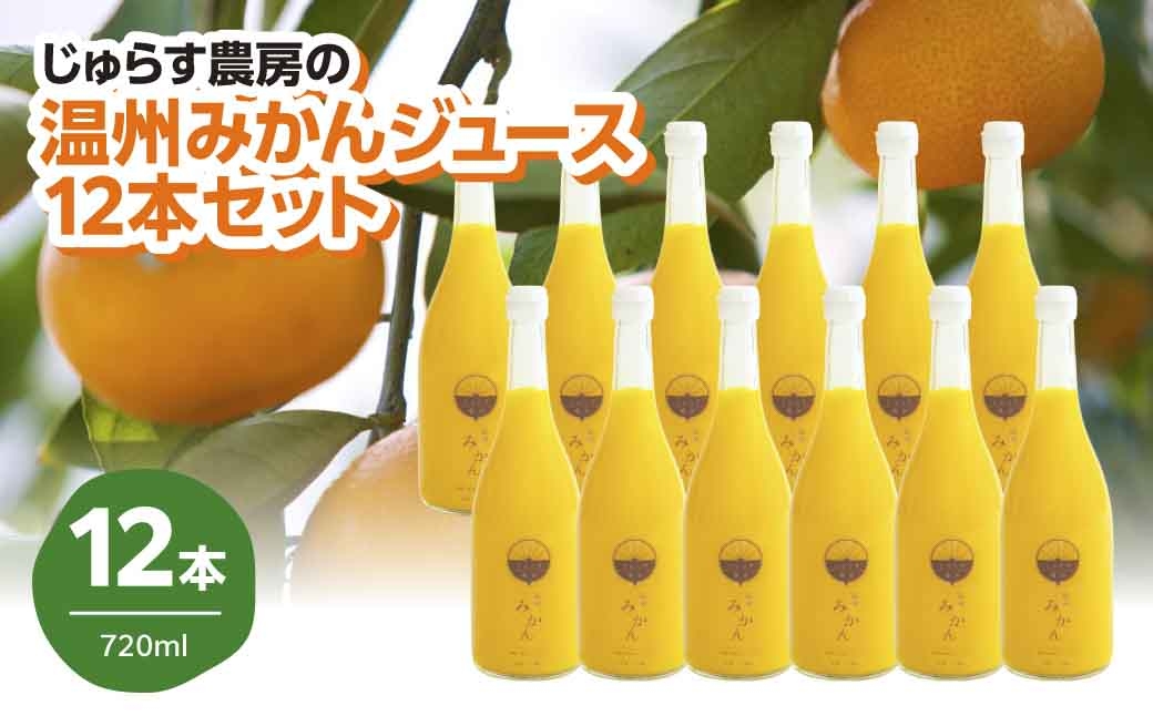 
                  じゅらす農房のみかんジュース12本セット＜H32-10＞【1296465】 YWTH009
                