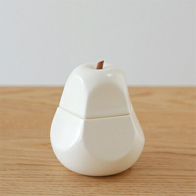 【ふるさと納税】洋梨の形のシュガーポット poire 白　【ttyokzk ceramic design】【1096310】