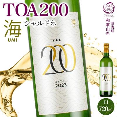 ふるさと納税 湯浅町 白ワイン TOA200海 シャルドネ 辛口 12度 720ml 果実酒 フルーティ 湯浅ワイナリー