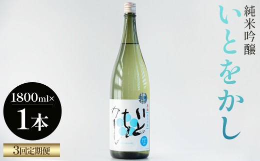 
                  【３回定期便】純米吟醸いとをかし生酒一升瓶 1800ml×1本 - お酒 日本酒 米 飲み物 飲料 晩酌 アルコール フルーティー 国産 晩酌 特産品 ギフト 贈り物 プレゼント 贈答用 御礼 乾杯 高知県 香南市 Wgs-0187
                