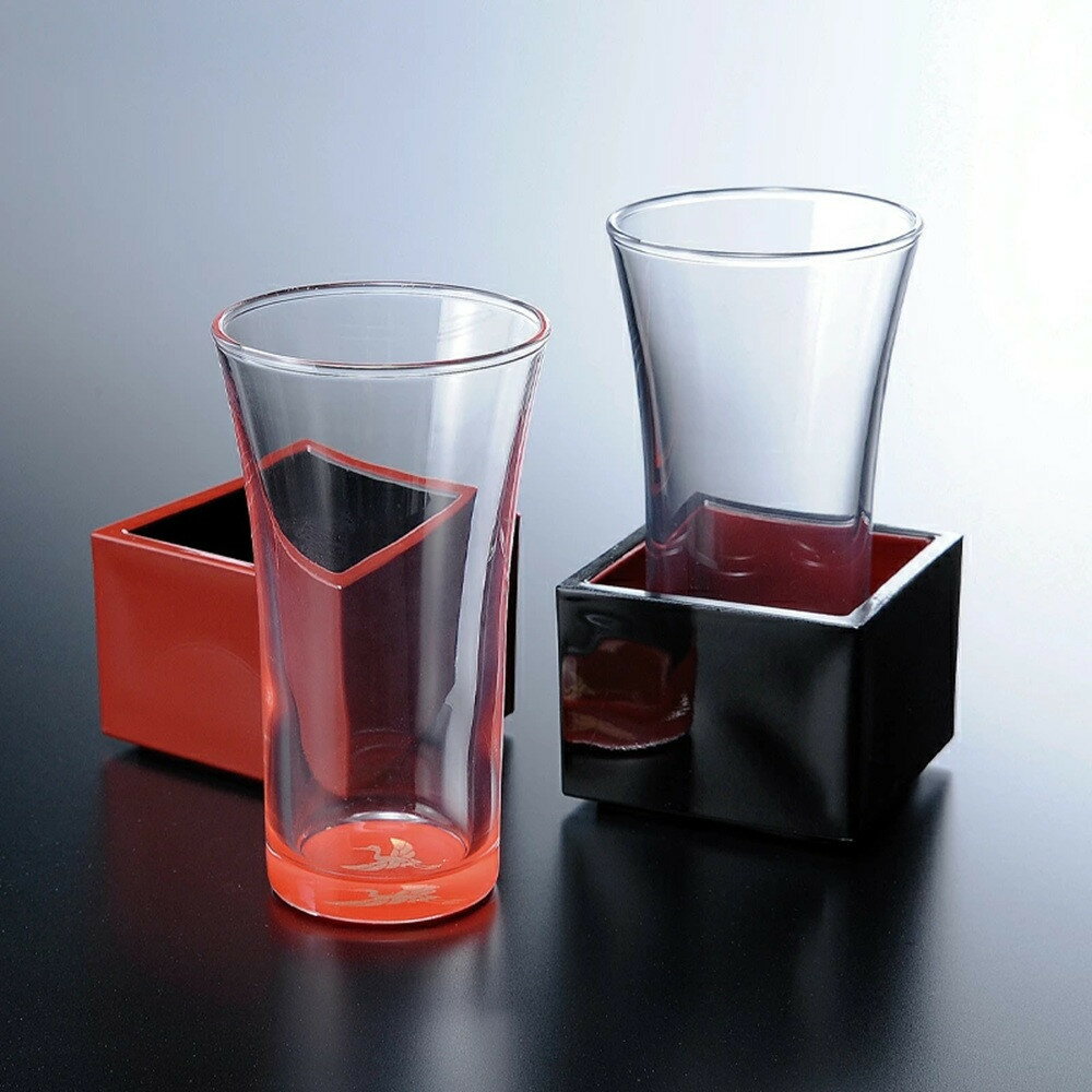 【ふるさと納税】［選択可能］みよし漆器本舗 紀州塗り ぬりもん de Verre 一口グラス マスセット グラス：100ml／マス：90ml | グラス 食器 テーブルウェア 日用品 人気 おすすめ おしゃれ 送料無料