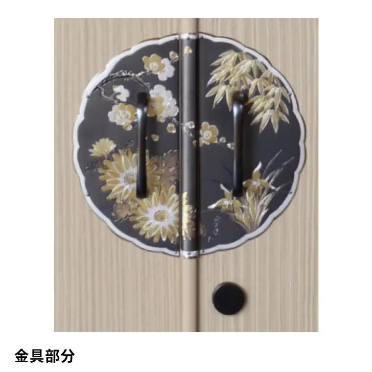 春日部総桐胴厚衣装箪笥（上下開12枚お盆）【埼玉県　春日部市　伝統工芸　収納　家具　桐たんす　タンス　盆タイプ　着物】（AQ011）
