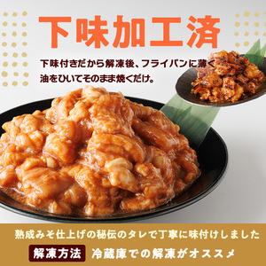 牛ホルモン熟成みそ味付き (計1kg:500g×2パック)牛ホルモン 熟成みそ おつまみ おかず 惣菜 弁当 バーベキュー 手作り 簡単調理 冷凍 下味付き＜離島配送不可＞【ksg1845】【博多食肉