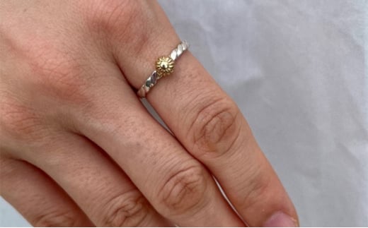 Flower Ring center 18k Gold リング 指輪 おしゃれ デザイン アクセサリー レディース メンズ 藤沢市 神奈川県