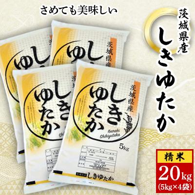 ふるさと納税 城里町 【令和6年産】城里町内・桂農産の【しきゆたか　精米】20kg(5kg×4袋)