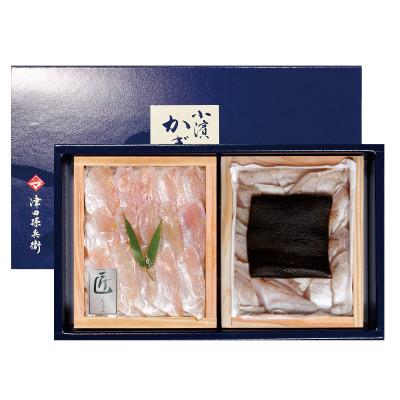 ふるさと納税 小浜市 炙り仕立てのどぐろ昆布締めと子供の小鯛のみで作る小鯛笹漬け『匠』の詰め合せ・孫兵衛の女将の推奨の逸品