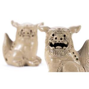 ＜受注生産品＞ミニミニシーサー★カラー：白★｜沖縄　やちむん　人気　シーサー