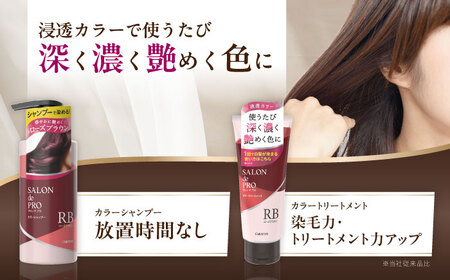 ダリヤ サロンドプロ カラーシャンプー・トリートメント 各3個セット【ローズブラウン】 / 稲沢市 / 日興商事株式会社[BMBK005-04]