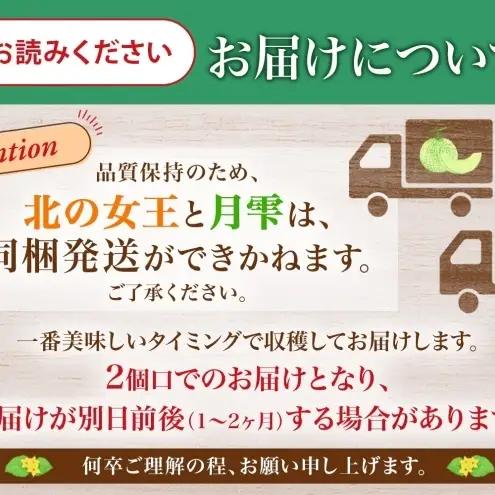 メロンセット 赤肉 北の女王 青肉 月雫【約1.6kg 各2玉】【先行予約】