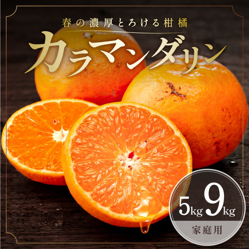【ふるさと納税】【2027年発送先行予約品】ミカファーム 訳あり カラマンダリン 5kg 9kg 家庭用 │ 数量限定 果物 フルーツ 柑橘 みかん カラマンダリン 家庭用