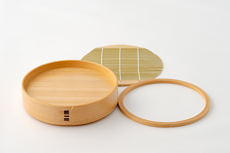 370P6001 【大館曲げわっぱ】ざるセイロ　2枚組 【配送日指定不可】