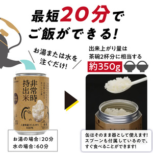 非常時持出米　白飯【2缶セット】　長期保存食　防災食　備蓄用_Ca221