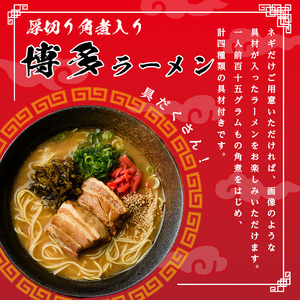 新・具だくさん!厚切り角煮入り博多ラーメン(計5人前) 博多 博多ラーメン 豚骨 とんこつ スープ 常温 ギフト 贈答用【フーデリジェンス】as17-004