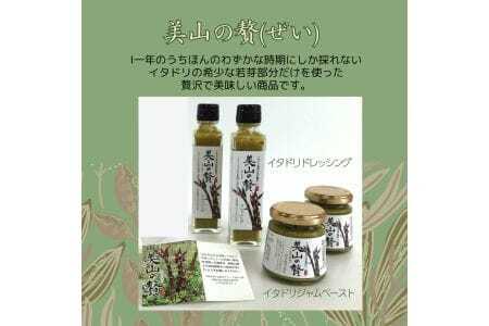 M184　【美山の贅】イタドリのジャムとドレッシングのセット