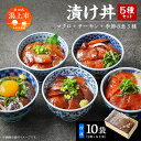 【ふるさと納税】海鮮漬け丼セット 5種×2袋 60g×10袋 計600g 食べ比べ 訳アリ 訳あり 簡易包装 冷凍 海鮮丼 海鮮 マグロ サーモン タイ アジ イナダ 季節 魚 漬け 丼 魚介 簡単調理 お手軽 小分け パック 個包装 おすすめ 送料無料 【西村魚屋】