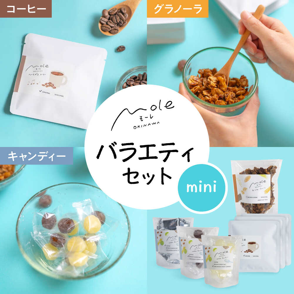 【ふるさと納税】MOLE / バラエティセット(mini) コーヒー セット 詰め合わせ ギフト スイーツ 母の日 父の日 沖縄市 / みやんち STUDIO&COFFEE[BCCX017]