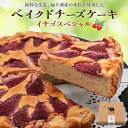 【ふるさと納税】贅沢トッピングのベイクドチーズケーキ 奥野牧場 イチゴスペシャル ホール (大)｜米粉 グルテンフリー チーズ ケーキ スイーツ フルーツ ミルク 牧場 ギフト お祝い 袖ケ浦 [0231]