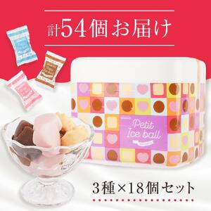 オハヨー乳業 プチアイスボール 10ml×54個  アイスクリーム ギフト  | アイスクリーム アイス アイス