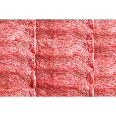 【毎月定期便】訳あり!【A4～A5】博多和牛赤身霜降りしゃぶすき焼き用 400g 全3回　AO083
