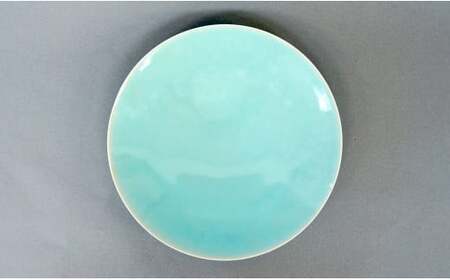 有田焼 翡翠大皿 2枚セット【梶原大敬 茂正工房】 器 うつわ 食器 皿 大皿 パスタ皿 カレー皿 ワンプレート 2枚 セット ペア 青磁 翡翠 青 ブルー グリーン 作家 手仕事 ろくろ シンプル 