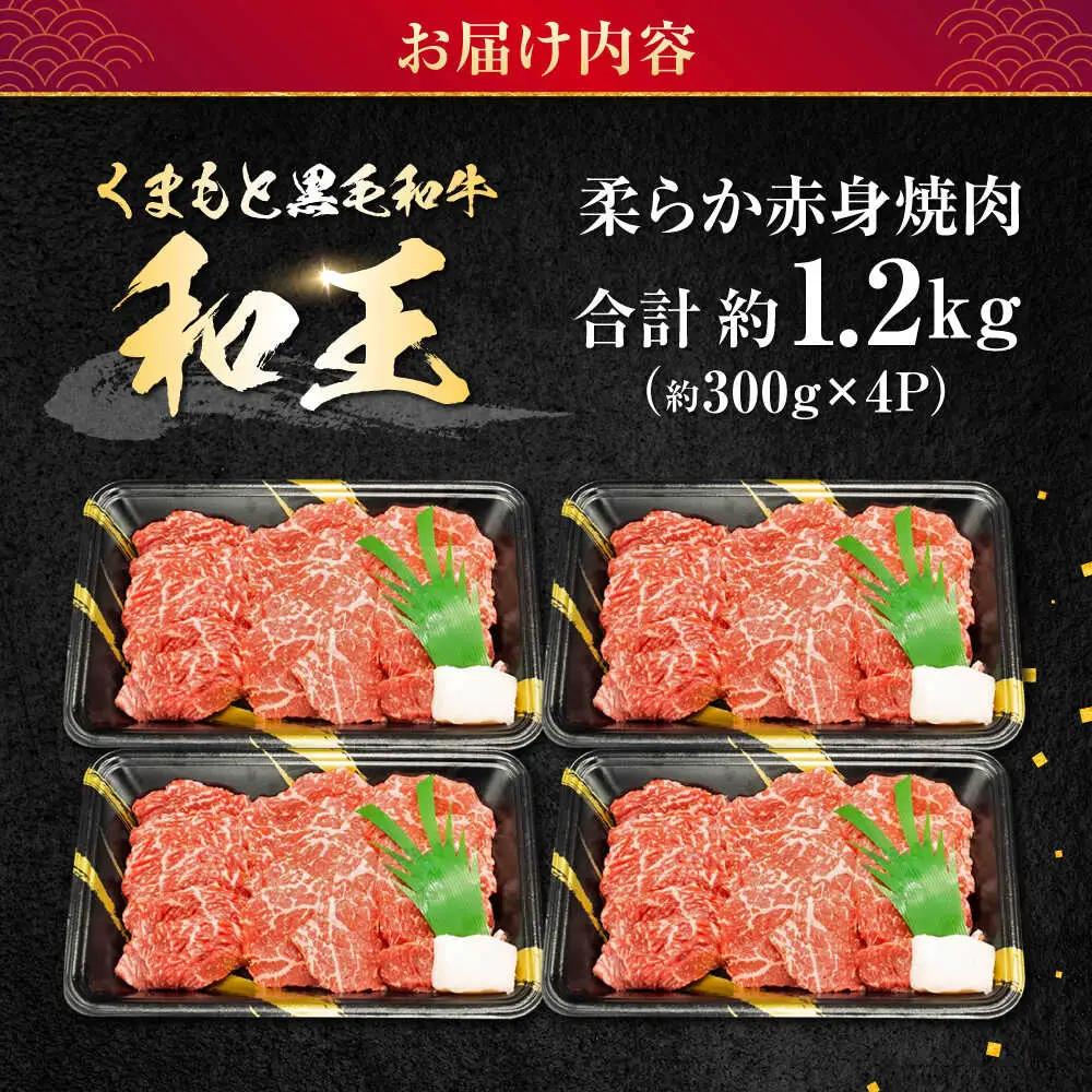 A5等級黒毛和牛 柔らか赤身焼肉約300g×4P計約1.2kg黒毛和牛AYCH095