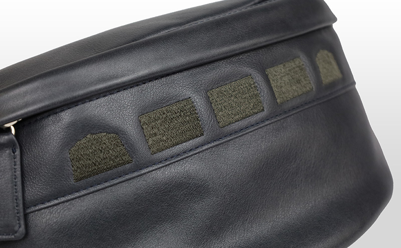 防水革 キャッスルボディバッグ ダークグレー イエローベージュ レザー メンズ レディース ユニセックス ケアクリーム付き レザーバッグ 本革 日本製 職人手づくり 姫路市 兵庫県 ダークグレー